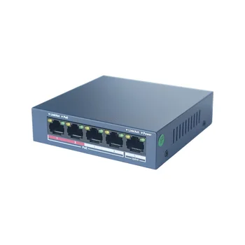 Сетевой коммутатор HIK 4CH PoE Switch LAN, неуправляемый коммутатор PoE LAN DS-3E0105P-E/M
