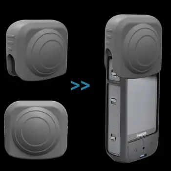 Силиконовый чехол для объектива камеры Insta360 X3, защитный чехол для объектива Insta 360 X 3, Аксессуары