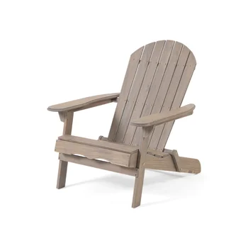 Складной деревянный стул, Серый, Садовый стул, Уличная мебель, Мебель для патио, Современный простой, складной, Походный стул