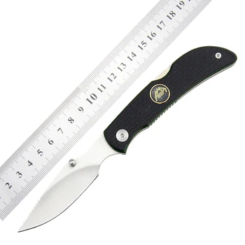 Складной карманный нож CaperLite - EDC с наружной кромкой с лезвием 2,4 дюйма и двусторонними шипами для большого пальца, нескользящая ручка из ламината G10