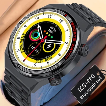 Смарт-часы ChiBear с NFC для мужчин, GPS, отслеживание сердечного ритма, Bluetooth-вызов, 100 + режимов движения, поворотная кнопка, умные часы 2023, Новые мужские