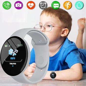 Смарт-часы D18 Pro Для детей, Мужчин, Женщин, Bluetooth, фитнес-трекер, Спортивный смарт-браслет, Частота сердечных сокращений, кровяное давление, Детские Смарт-часы