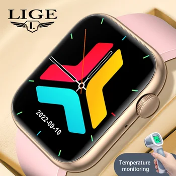 Смарт-часы LIGE 2023 Для женщин, подарок, Спорт, Фитнес, Здоровье, Пульсометр, Цифровые умные часы Bluetooth, Мужские наручные часы для Android