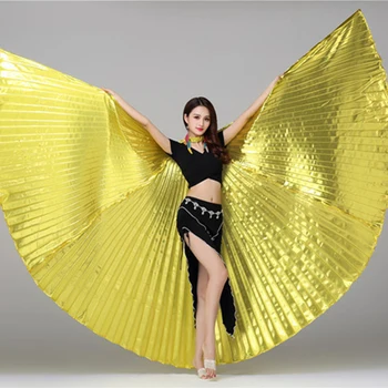 Совершенно Новые Крылья Isis Для Аксессуаров Для Танца Живота Bollywood Oriental Egyptian Gold С Сумкой Для Палочек