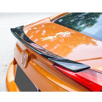 Спойлер багажника с карбоновой поверхностью, задний спойлер в виде утиного хвоста Для Honda Civic Седан 16 17 18 19