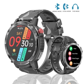 Спортивные Часы для Мужчин IP68 Водонепроницаемый C22 Smartwatch 4G ROM Поддержка Подключения Гарнитуры Смарт-Часы 400 мАч 7 дней автономной работы