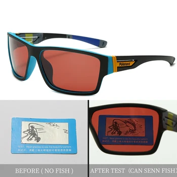Спортивные поляризованные солнцезащитные очки Longkeeper для мужчин, очки для рыбалки, увеличивающие прозрачность поплавка, оттенки очков с антибликовым покрытием, УФ-излучение Высокого качества