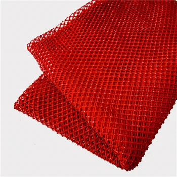 Стразами сетчатая ткань аппликация для ss10 Кристалл лента для шитья красного цвета обрезки сетки стразы Кристалл сетка для DIY платье одежда