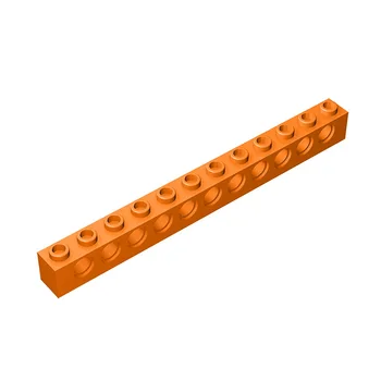 Строительные блоки, совместимые с Lego 3895 Технический кирпич 1x12 с отверстиями MOC Аксессуары Запчасти Сборочный набор Кирпичей DIY