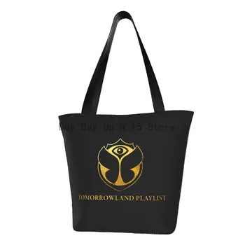 Сумки для покупок Tomorrowland, Холщовая сумка для покупок, Большая Вместительная Бельгийская сумка для Фестиваля электронной танцевальной музыки
