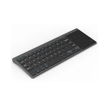 Тонкая Беспроводная Клавиатура 2.4G с Сенсорной панелью, Мышь с Цифровым номером, Беспроводная Клавиатура USB для Настольного ноутбука Android Windows