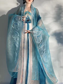 Традиционный китайский костюм Ханьфу для косплея, платья Дуньхуан, улучшенная фея, элегантное платье Ханьфу, ретро-платье