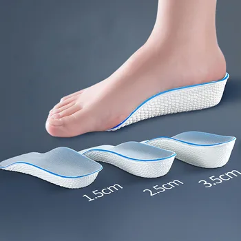 Увеличивающие рост Стельки для мужчин и женщин, обувь, поддерживающая свод стопы, Ортопедические стельки, Кроссовки, подтягивающие каблук прокладки для обуви из пены с эффектом памяти