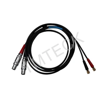 Ультразвуковой кабель SEKM2 Равен Двойному кабелю, совместимому со стилем LEMO-1 для Microdot / Krautkramer SEKM2 двойные кабели