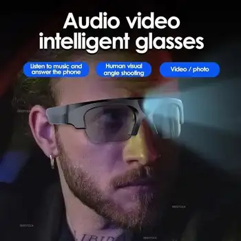 Умные очки TWS, Беспроводные очки Bluetooth, водонепроницаемая видеозапись, Спортивные звонки для верховой езды на открытом воздухе, Мини-камера 2K HD, солнцезащитные очки