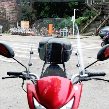 Универсальный прозрачный ПК для защиты от ветра на лобовом стекле или для мотоцикла ATV, защита от ветра на лобовом стекле мотоцикла