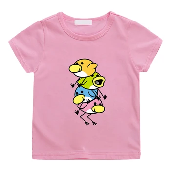 Футболка с принтом Game Huebird of Happiness Chick, Повседневная Летняя футболка с короткими рукавами и героями мультфильмов, 100% Хлопок, Детские футболки для мальчиков/девочек, Топ