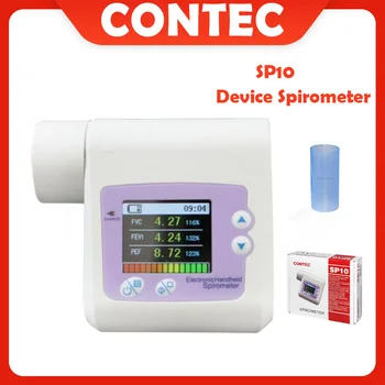 Цифровой Спирометр CONTEC SP10 Для Измерения объема легких