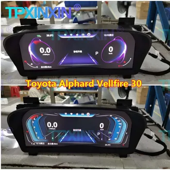 Цифровой кластерный виртуальный кокпит для Toyota Alphard 30 Alphard 20 Land Cruiser Prado Android 9 экран скорости отображения приборной панели автомобиля