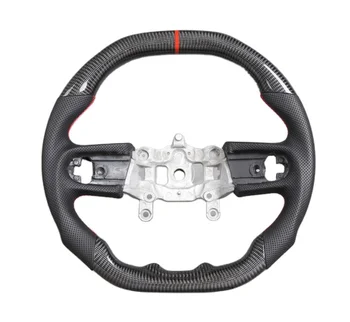 Чехол для управления рулевым колесом автомобиля из углеродного волокна для Jeep Wrangler JL Gladiator 2010-2017
