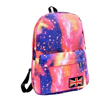 Школьная Водонепроницаемая сумка для книг Звездное Небо, повседневный рюкзак с передним карманом для занятий спортом в школе, на стадионе THJ99
