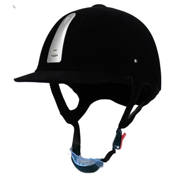 Шлем для верховой езды Унисекс, Классический Бархатный Шлем Для верховой езды, Снаряжение для Верховой езды, Защитный колпачок для велосипедного шлема