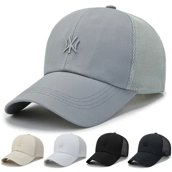 Шляпа среднего возраста, мужская летняя шляпа от солнца для папы, уличная бейсболка, дышащая кепка, модная