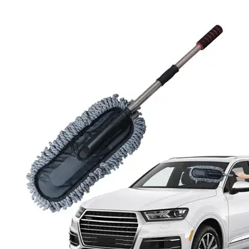 Щетка для чистки автомобиля, щетка для удаления пыли в салоне, швабра для уборки деталей из микрофибры, Мягкая щетка для очистки воздуховода на выходе автомобиля, автозапчасти