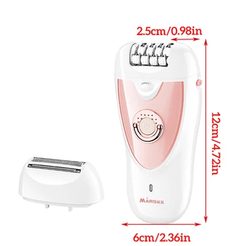 Электрический эпилятор 2-в-1 Для Женщин, Портативная Беспроводная Бритва, Триммер, инструмент для удаления волос с подсветкой