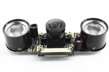 для Raspberry PI 3 поколения B + инфракрасная лампа ночного видения 5 миллионов пикселей 160-градусная широкоугольная камера