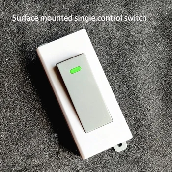 кнопочный переключатель из 4 предметов с одним управлением, установленный на поверхности, фиксированный выключатель противопожарного провода