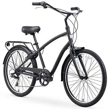 мужской гибридный велосипед journey Steel с задней стойкой, 7 скоростей, 26 дюймов Колеса матовые