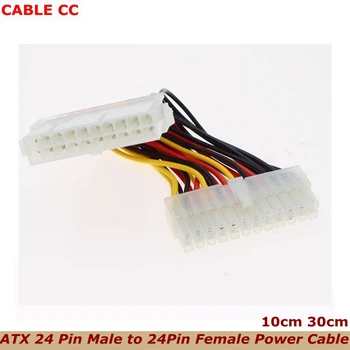 удлинительный кабель питания ATX длиной 10 см с 24-контактным разъемом для подключения к 24-контактной розетке, используемый в главном компьютере, блоке питания ПК, соединительном кабеле TW для питания